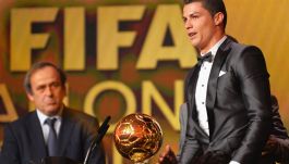 Michel Platini (L) i Cristiano Ronaldo (fot. Getty Images)