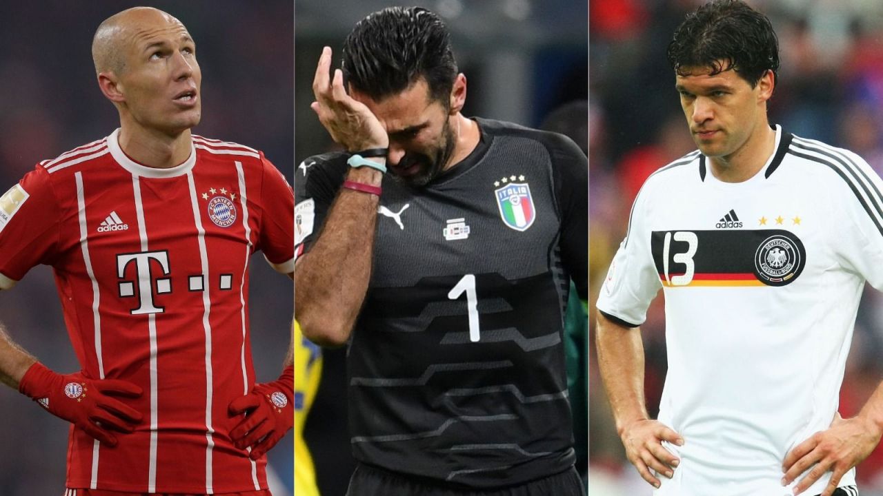 Od lewej; Arjen Robben, Gianluigi Buffon i Michael Ballack (fot. Getty Images)