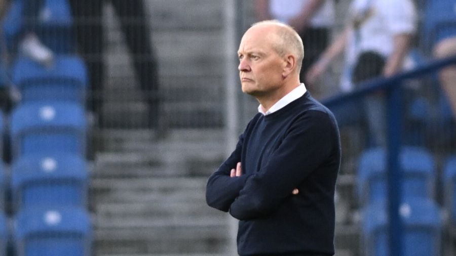Lech Poznań – Lechia Gdańsk, Niels Frederiksen po meczu (fot. PAP/Jakub Kaczmarczyk)