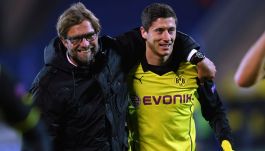 Juergen Klopp i Robert Lewandowski (fot. Getty Images)