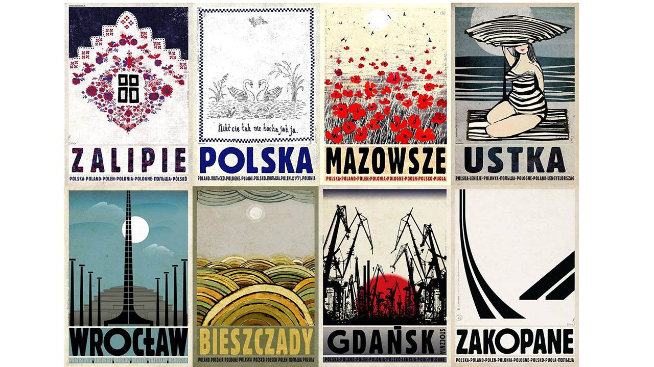 Ryszard Kaja był cenionym autorem plakatów, m.in. serii z polskimi miastami (fot. Materiały prasowe)
