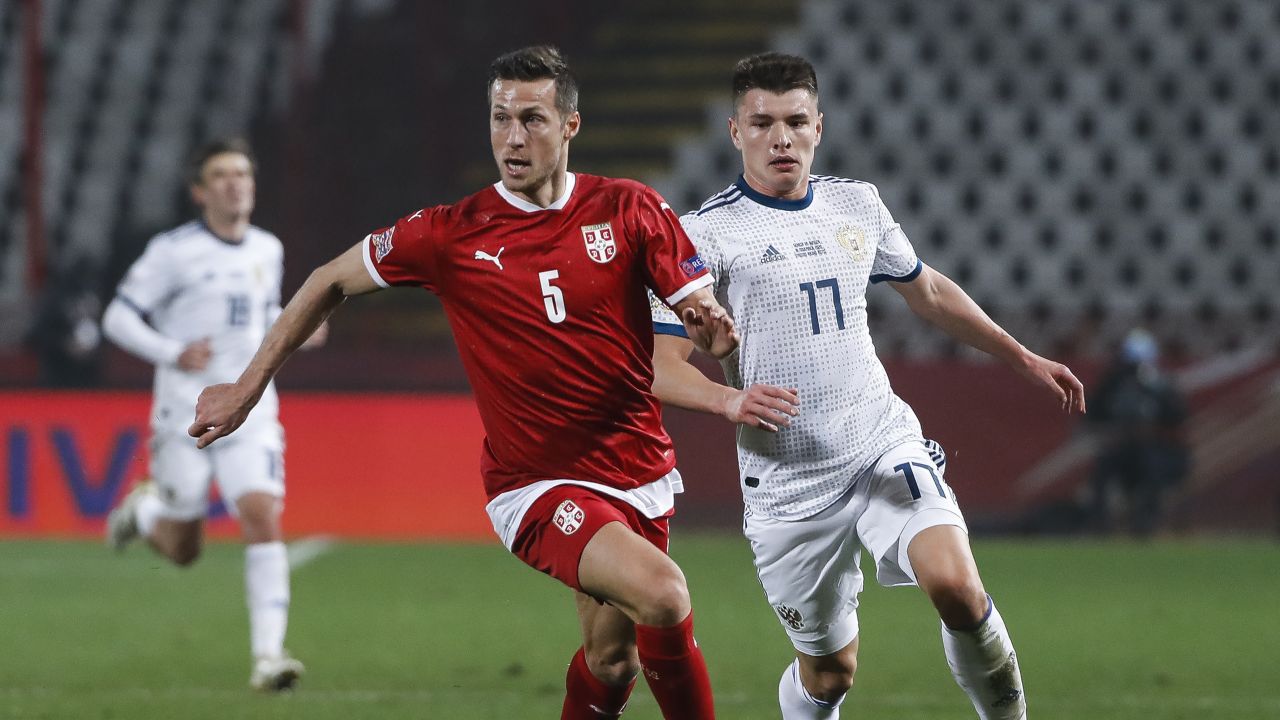Uros Spajić i Andriej Mostowoj (fot. Getty Images) Uros Spajić i Andriej Mostowoj (fot. Getty Images)