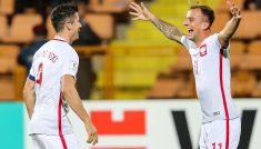 Robert Lewandowski i Kamil Grosicki (fot. Getty)