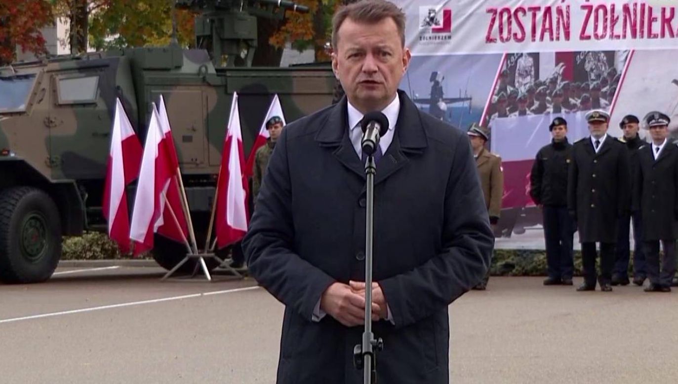 Wicepremier, minister obrony narodowej Mariusz Błaszczak (fot. TVP Info)