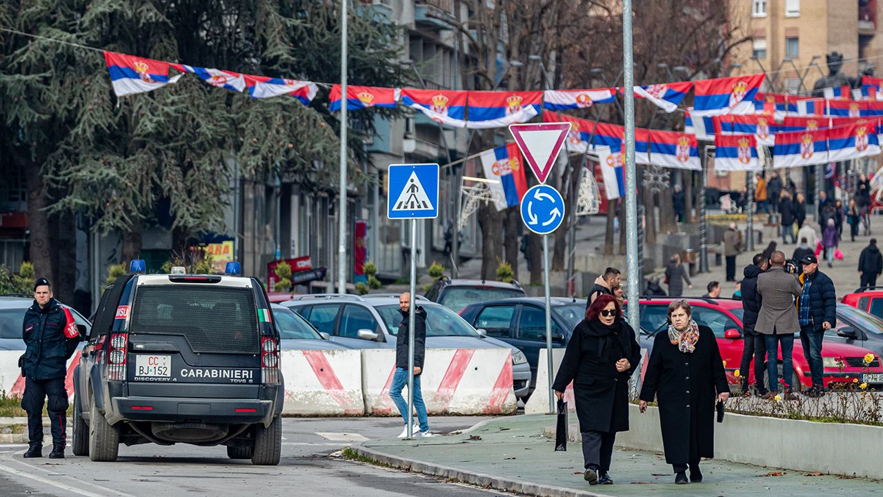 Napięta sytuacja na Bałkanach (fot. Vudi Xhymshiti/Anadolu/Getty)
