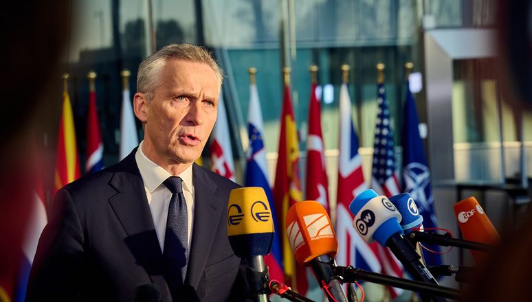 Здымак мае ілюстрацыйны характар. Генеральны сакратар NATO Енс Стольтэнбэрг. Брусель,  (Фота: nato.int)