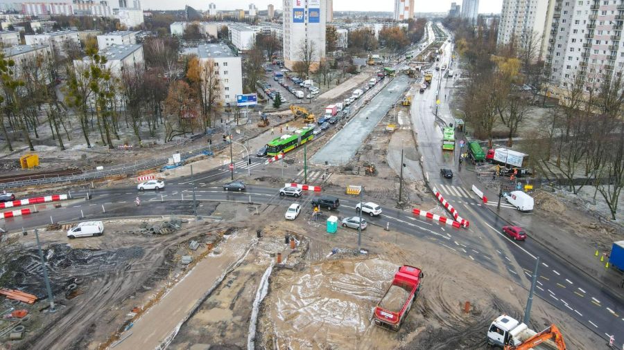 Przebudowa ronda Rataje. Kolejne zmiany dla kierowców (fot. PIM)