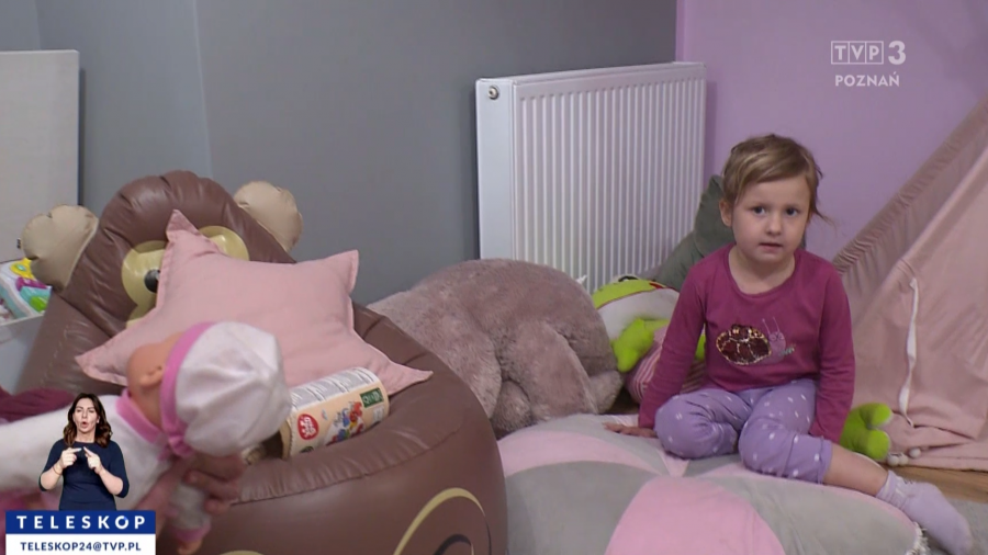 4-letnia Martynka ma codziennie ataki. Potrzebna pomoc (fot. TVP3 Poznań)