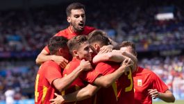 Piłkarze reprezentacji Hiszpanii na igrzyskach olimpijskich w Paryżu (fot. Getty Images) Piłkarze reprezentacji Hiszpanii na igrzyskach olimpijskich w Paryżu (fot. Getty Images)