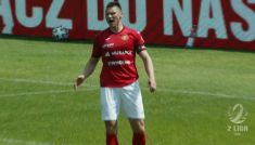 Stal Rzeszów - Widzew, Marcin Robak (fot. TVP)