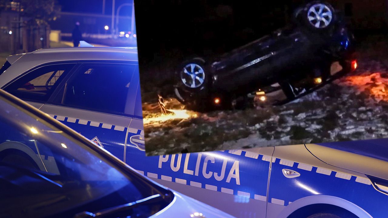 Pijany mężczyzna dachował nissanem (fot. Shutterstock; Policja) Pijany mężczyzna dachował nissanem (fot. Shutterstock; Policja)