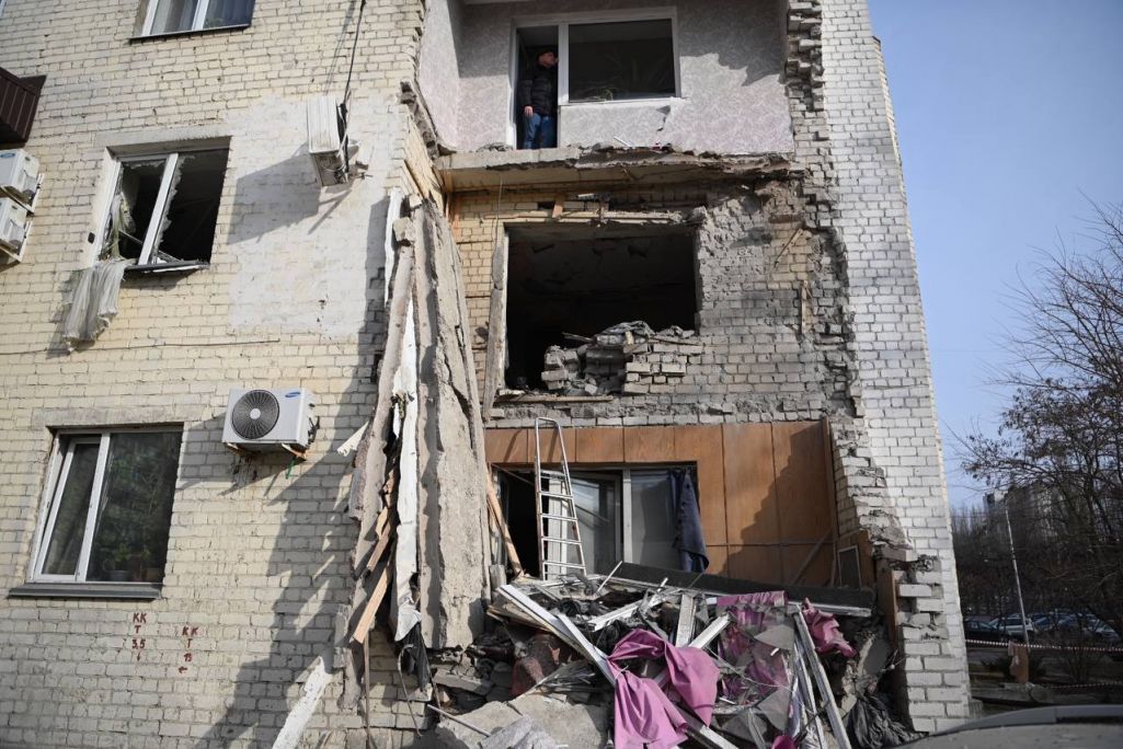 Вынікі атакі беспілотнікаў у Белгарадзе. (Фота: vvgladkov / Telegran)