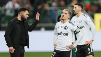 Goncalo Feio, Josue i Paweł Wszołek (fot. PAP)