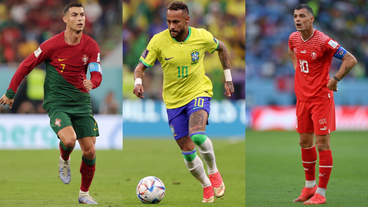 Cristiano Ronaldo, Neymar, Granit Xhaka