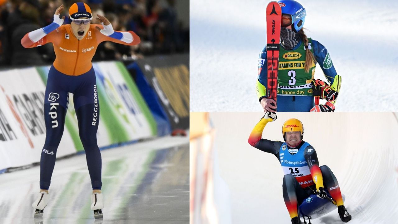 Jutta Leerdam, Mikaela Shiffrin, Felix Loch (fot. Getty Images)