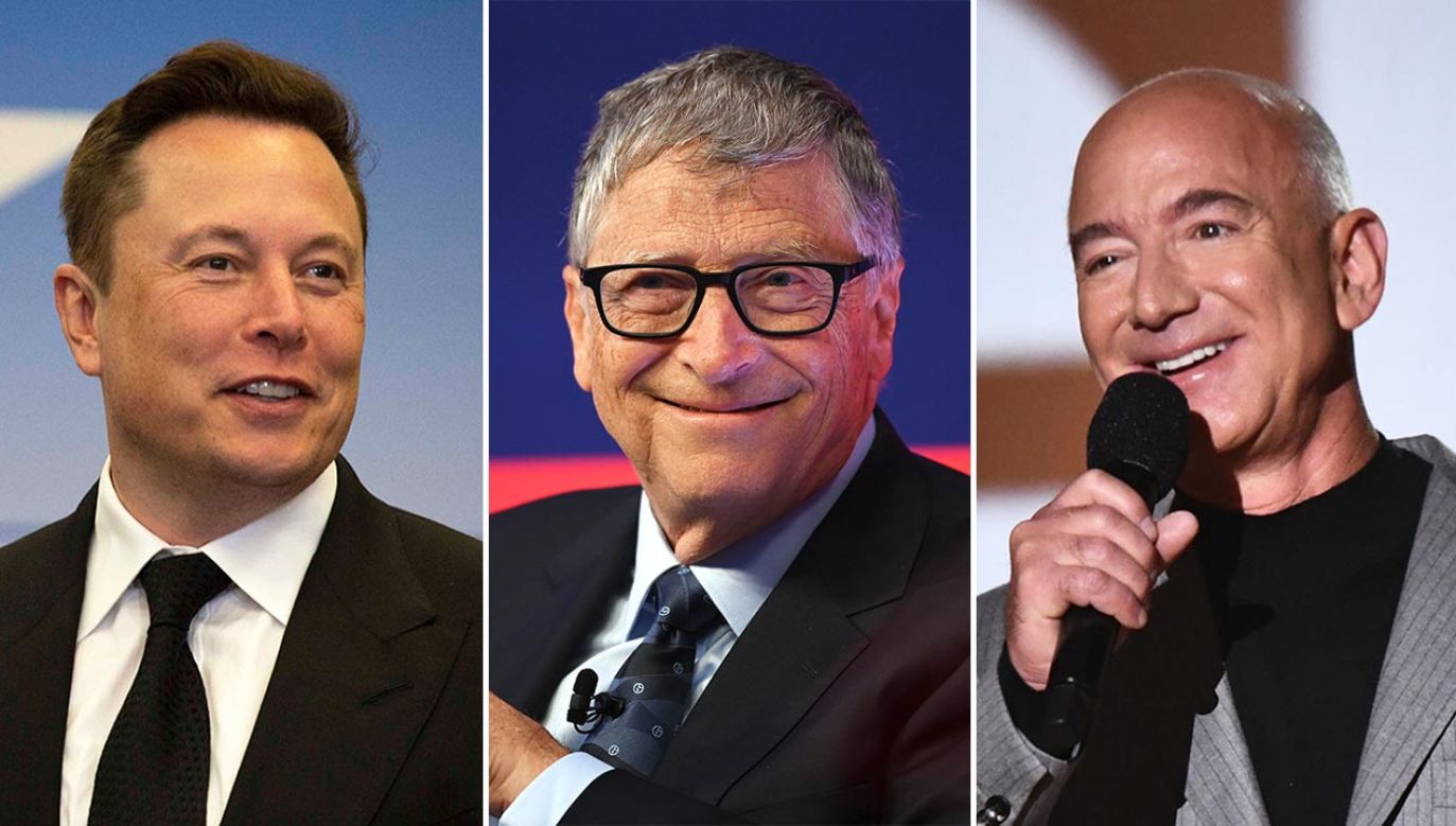 Opodatkować najbogatszych – proponuje Oxfam. Od lewej: Elon Musk, Bill Gates i Jeff Bezos (fot. Getty Images)