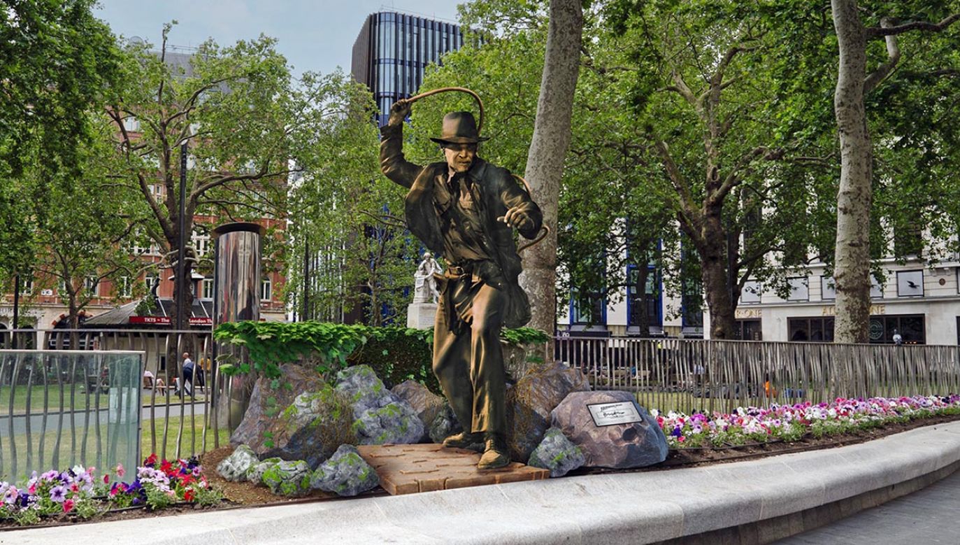 Indiana Jones na Leicester Square, projekt pomnika (fot. Dokument planistyczny)
