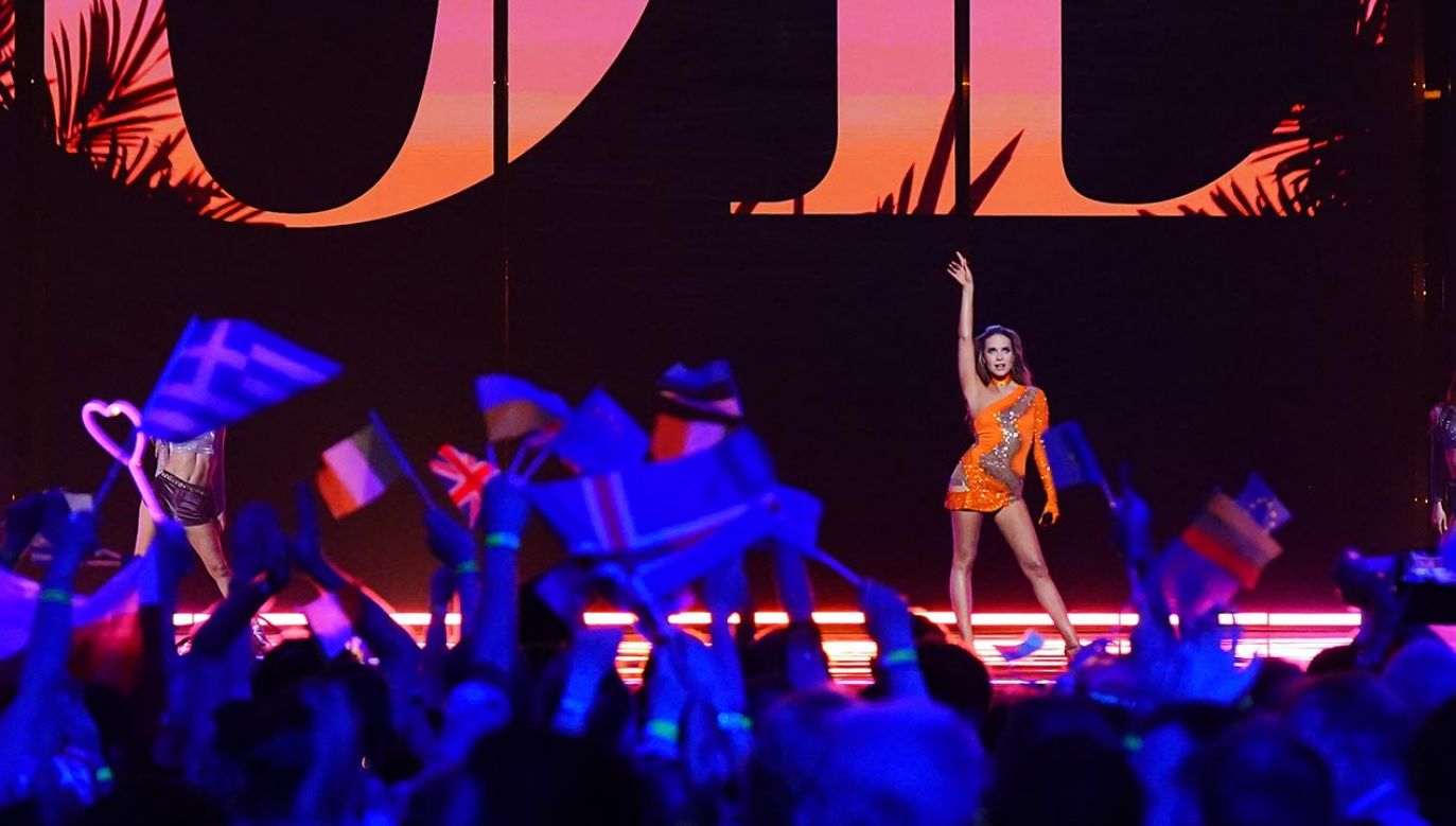 Blanka podczas czwartkowego występu w półfinale Eurowizji (fot. Aaron Chown/PA Images via Getty Images)