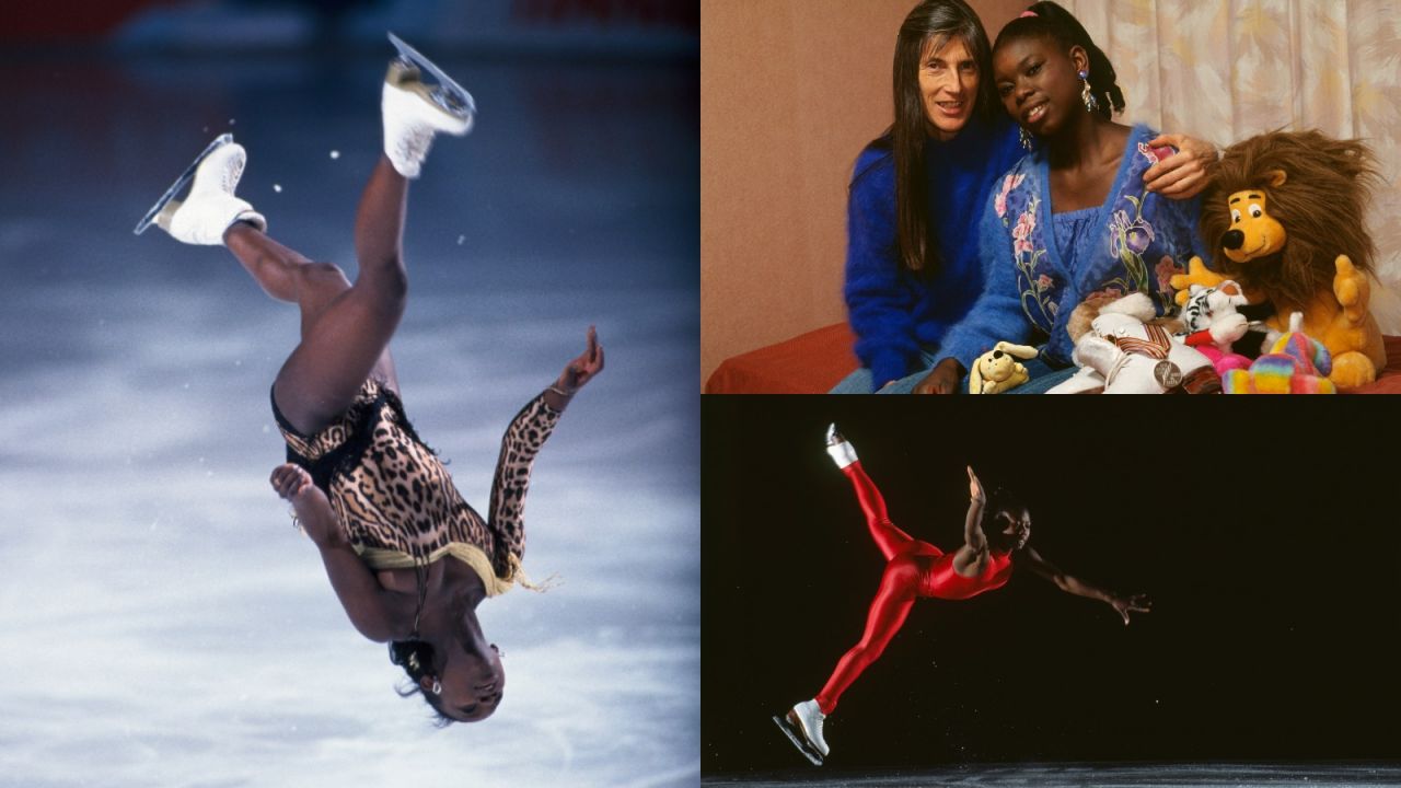 Surya Bonaly zapisała się w historii, wykonując podczas igrzysk olimpijskich w Nagano zakazane salto w tył (fot. Getty)