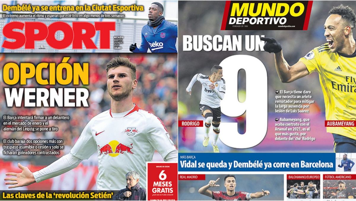 Aubameyang Rodrigo Werner Barcelona Szuka Napastnika Sport Tvp Pl