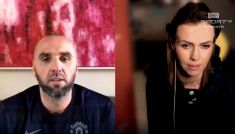 Marcin Gortat i Sylwia Dekiert (fot. TVP Sport)