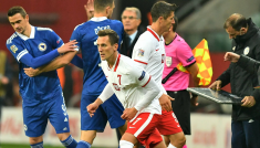 Arkadiusz Milik, Robert Lewandowski (fot. PAP)