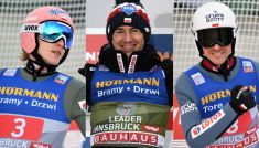 Dawid Kubacki, Kamil Stoch, Piotr Żyła (fot. PAP)
