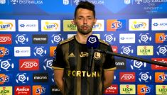 Lech-Legia. Mateusz Wieteska po meczu (fot. TVP)