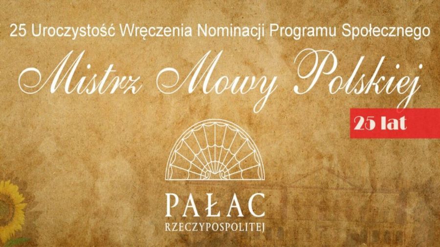Mistrz Mowy Polskiej 2025 (fot. grafika organizatora)