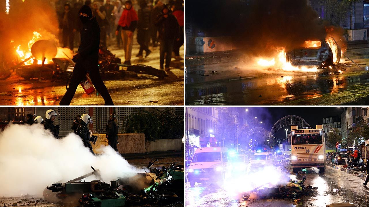 Chaos na ulicach Belgii i Holandii (fot. Getty Images; Forum)
