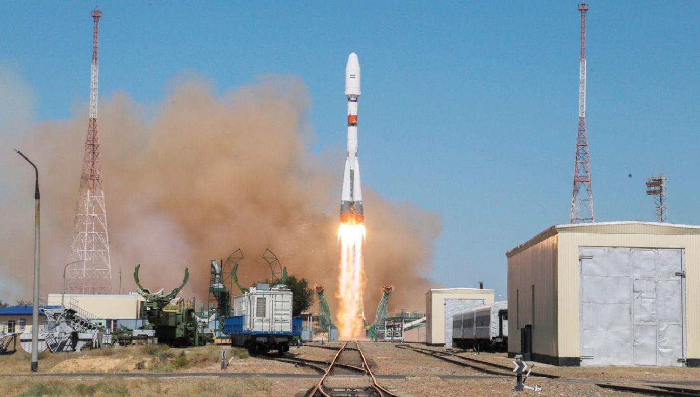 Wystrzał satelity Chajam (fot. PAP/EPA/ROSKOSMOS HANDOUT)