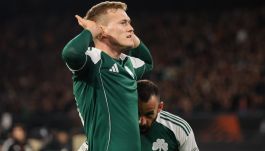 Karol Świderski kontynuuje strzelecką serię. Mecz z Asterasem Tripolis jest dla polskiego napastnika trzecim z rzędu ze zdobytą bramką (fot. Getty)