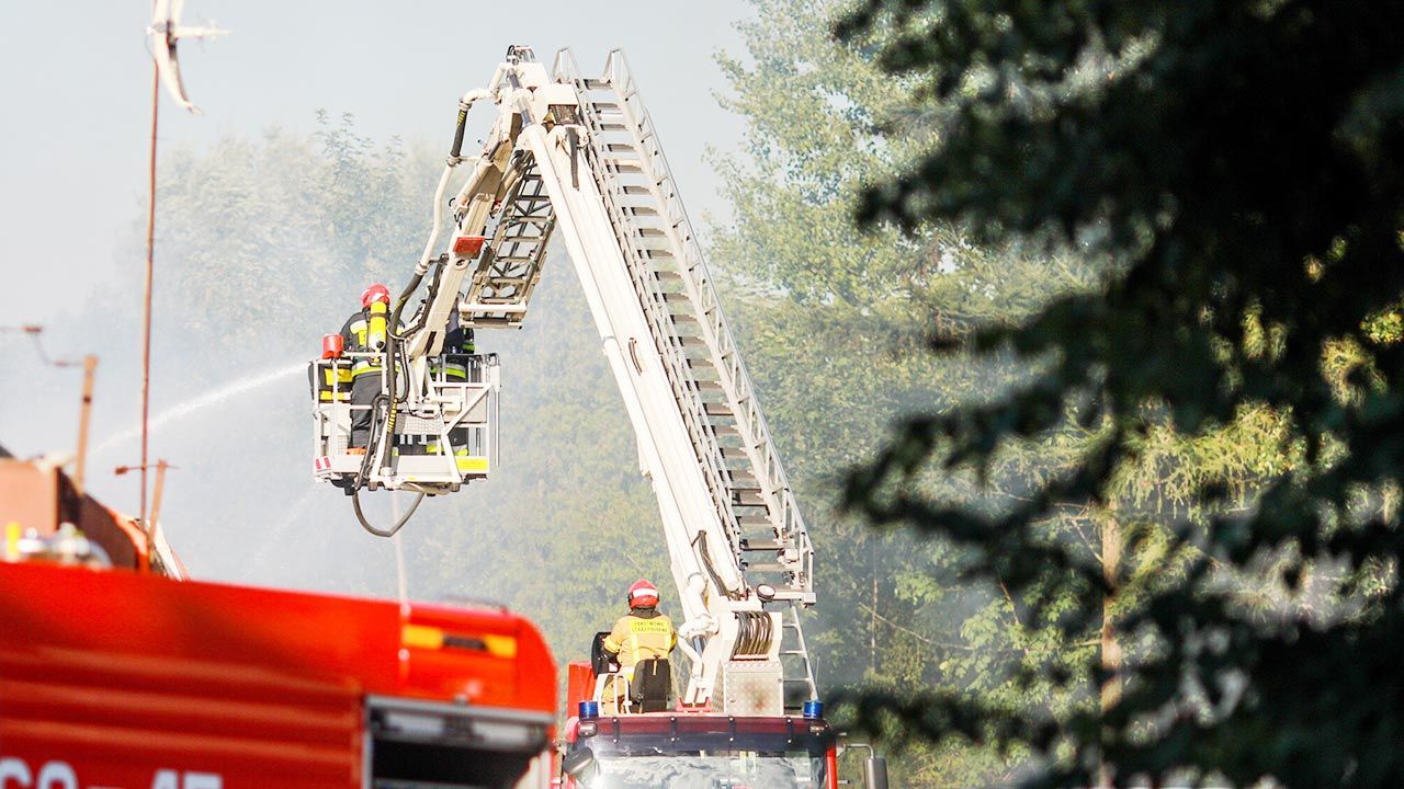 Straż pożarna podała, że kontroluje sytuację (fot. PAP/Szymon Łabiński; zdjęcie ilustracyjne)