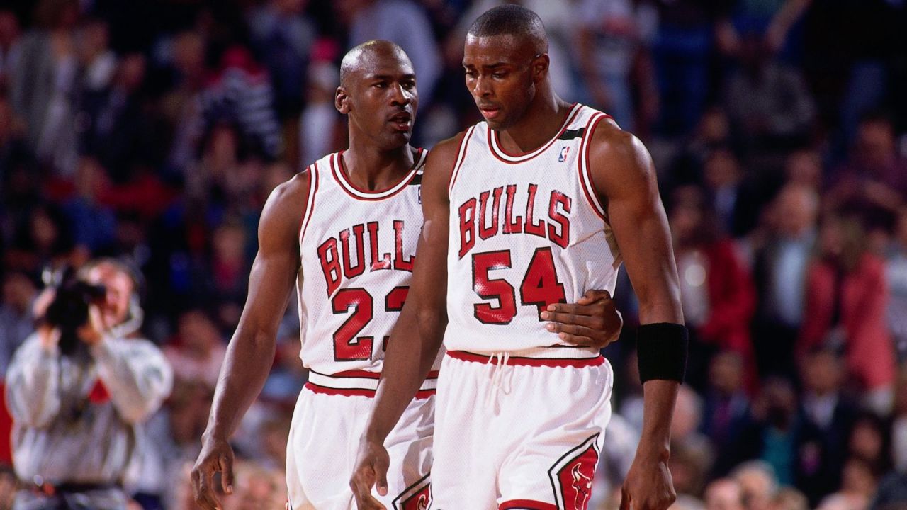 Michael Jordan i Horace Grant (fot. Gettyimages)