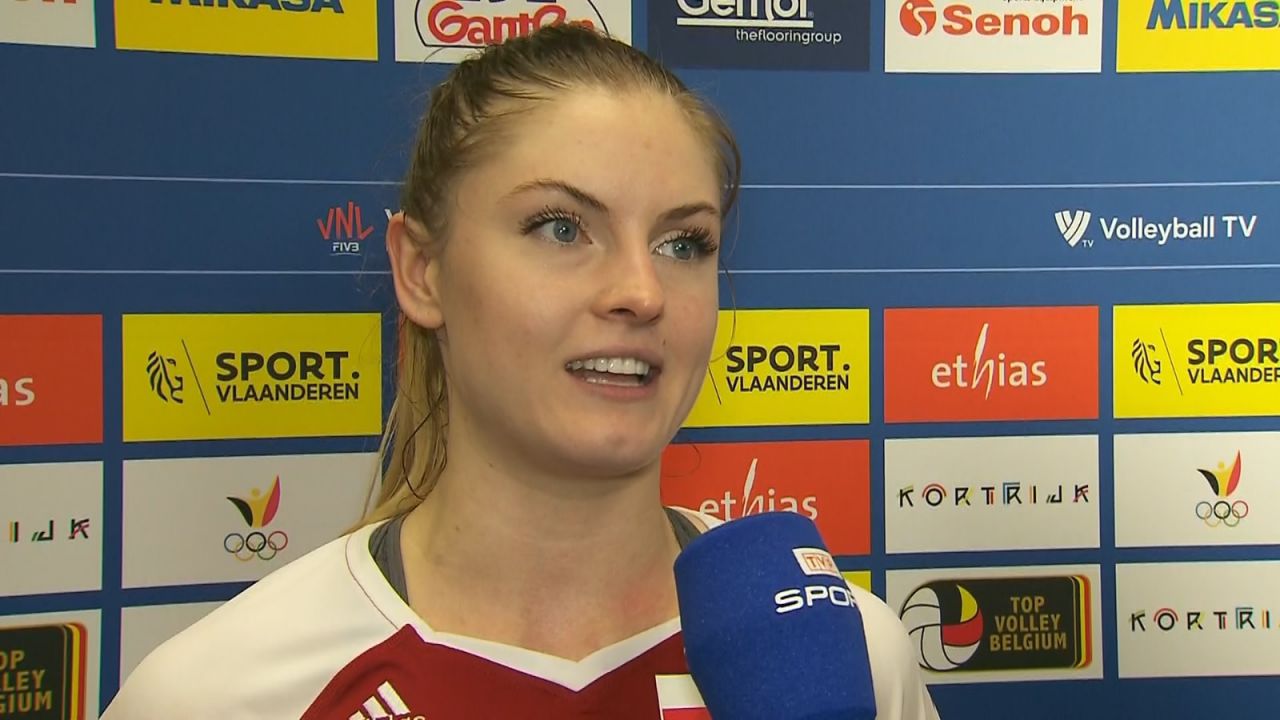 siatkówka Liga Narodów Polska Belgia Martyna Grajber wideo ...