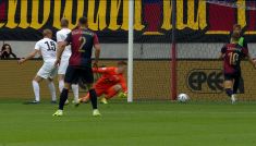 Gol Pogoni na 1:0 (fot. TVP)