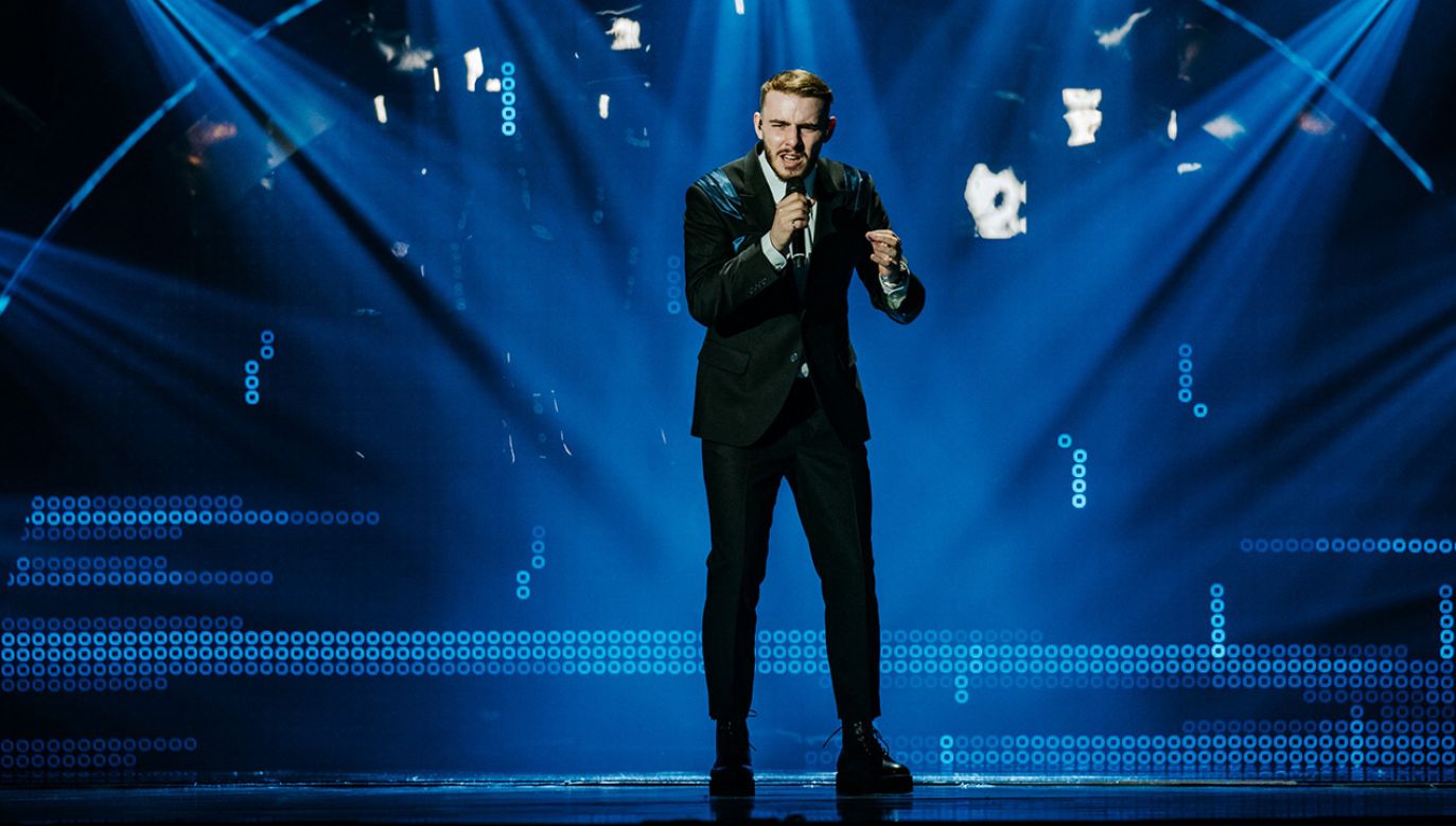 Krystian Ochman w Turynie (fot. eurovision.tv/EBU/NATHAN REINDS)
