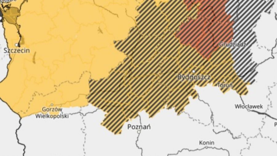 Silny deszcz i burze w Wielkopolsce, IMGW (fot. IMGW)