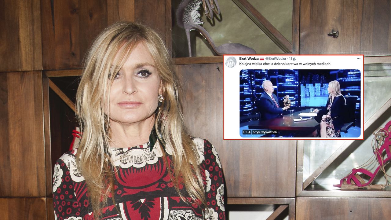 Monika Olejnik gościła Tomasza Siemoniaka. Dała mu prezent (fot. Adam Guz/Getty Images Poland/Getty Images) Monika Olejnik gościła Tomasza Siemoniaka. Dała mu prezent (fot. Adam Guz/Getty Images Poland/Getty Images)