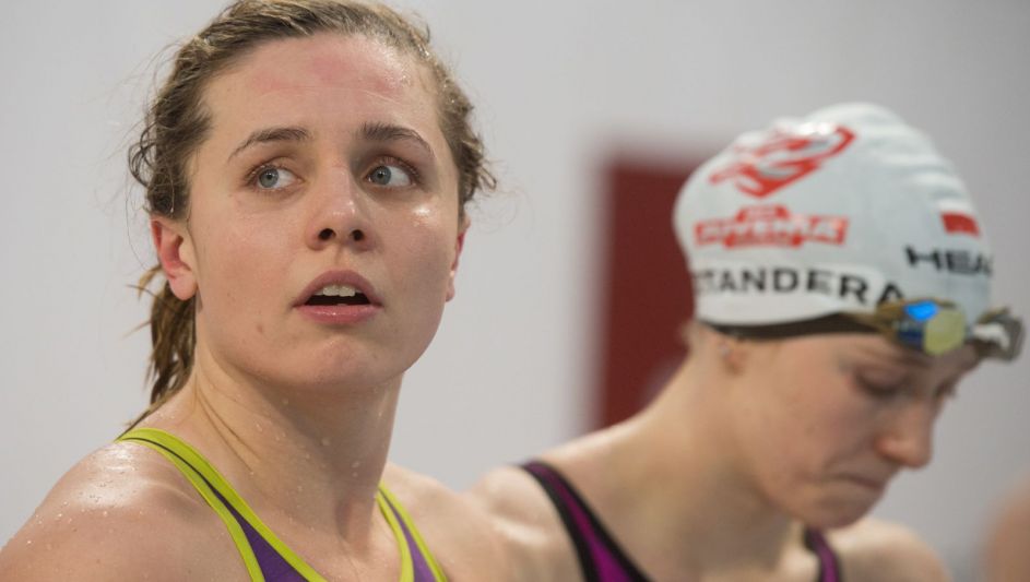 Alicja Tchórz (L), Dominika Sztandera (P) (fot. PAP/Grzegorz Michałowski)