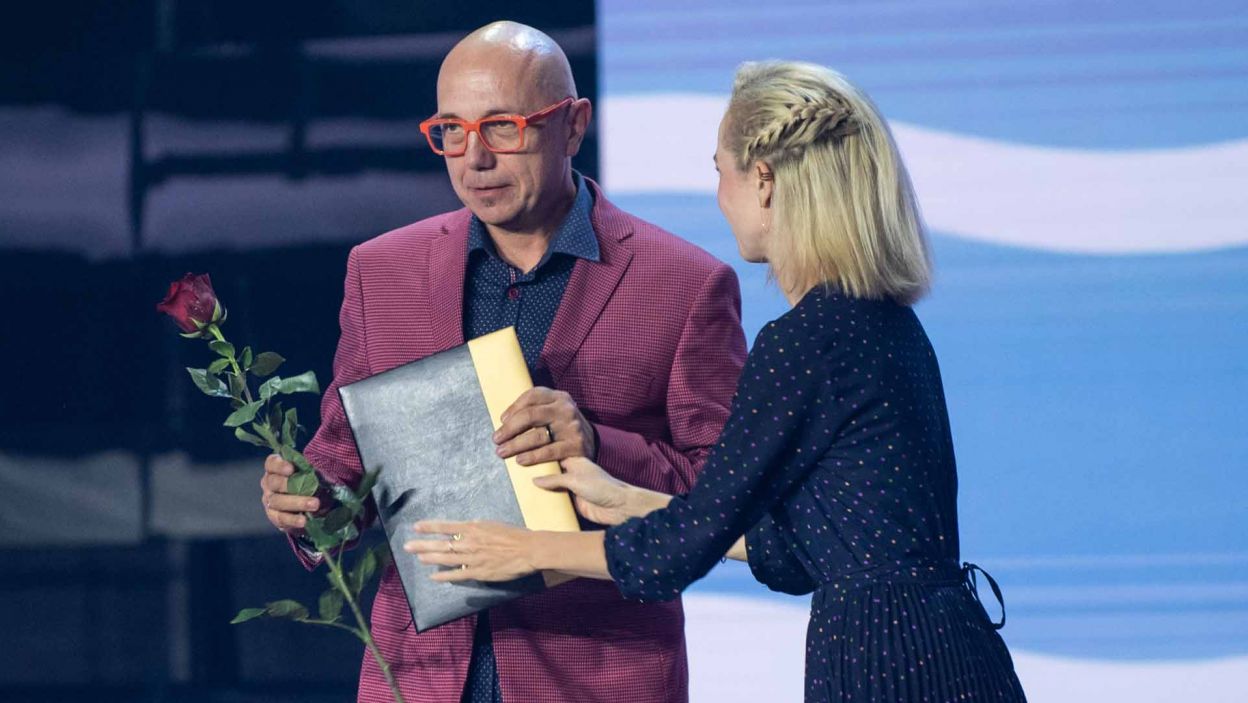 Tomasz Man otrzymał nagrodę za oryginalny scenariusz słuchowiska (fot. Natasza Młudzik/TVP)
