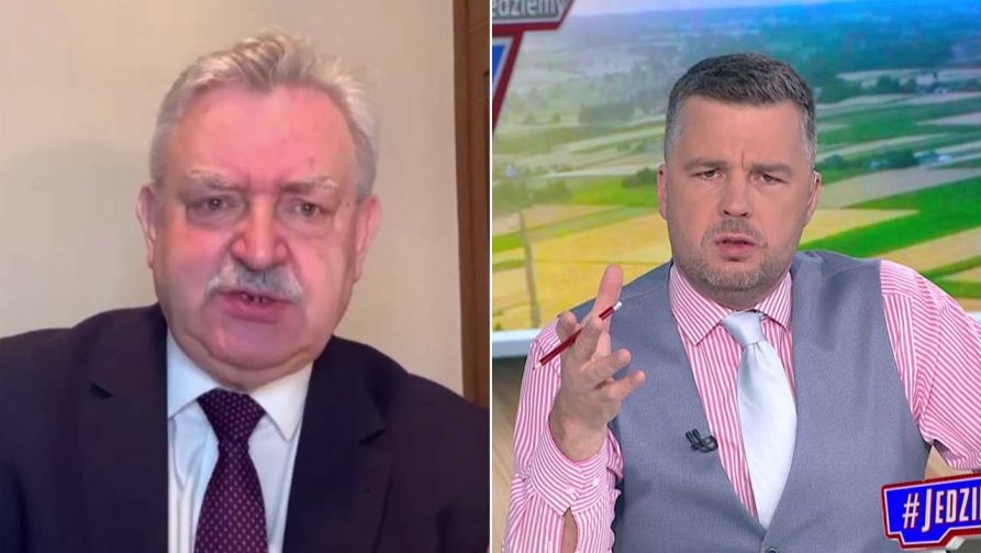 Senator Kazimierz Kleina gościem programu „#Jedziemy” (fot. TVP Info)