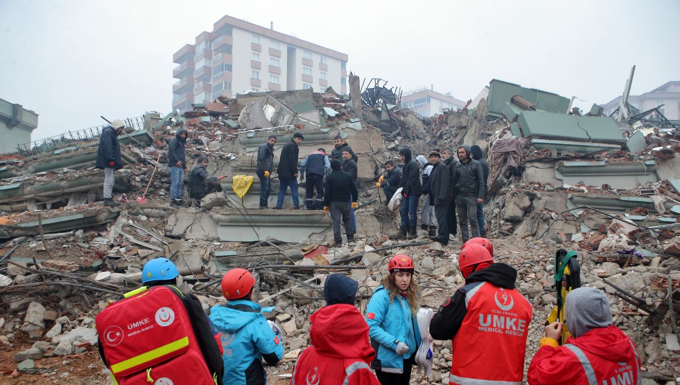 Trzęsienie ziemi w Turcji (fot. Anadolu Agency / Contributor)