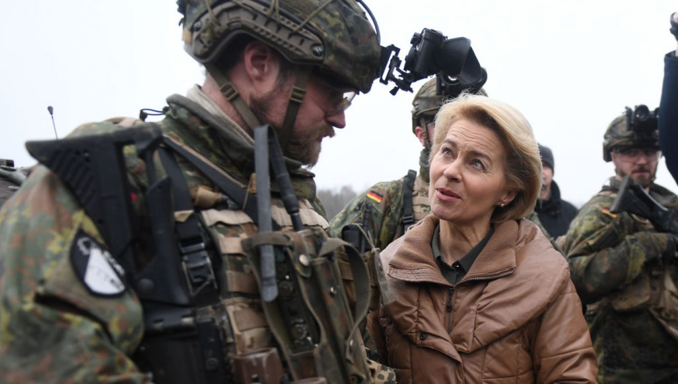 Ursula von der Leyen chce szefować wojskowym Paktem Pólnocnoatlantyckim NATO. (Fot. David Hecker/Getty Images)