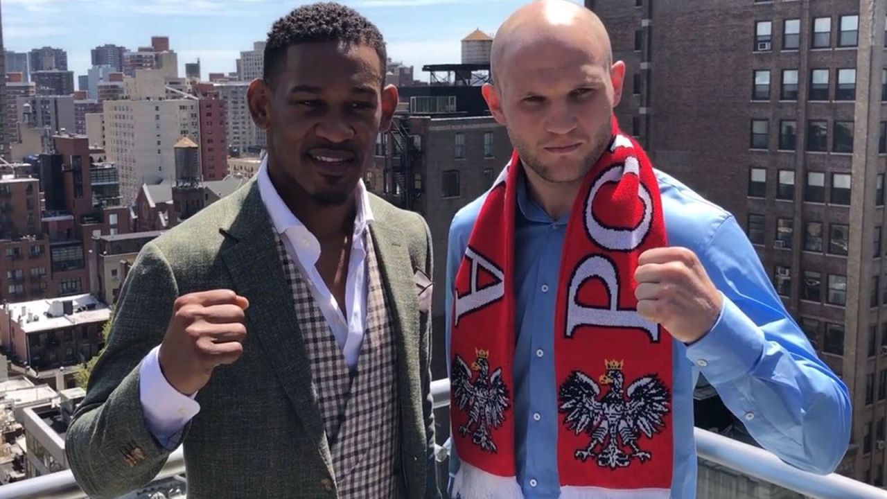 Daniel Jacobs [L] vs Maciej Sulęcki [P] (fot. archiwum prywatne)