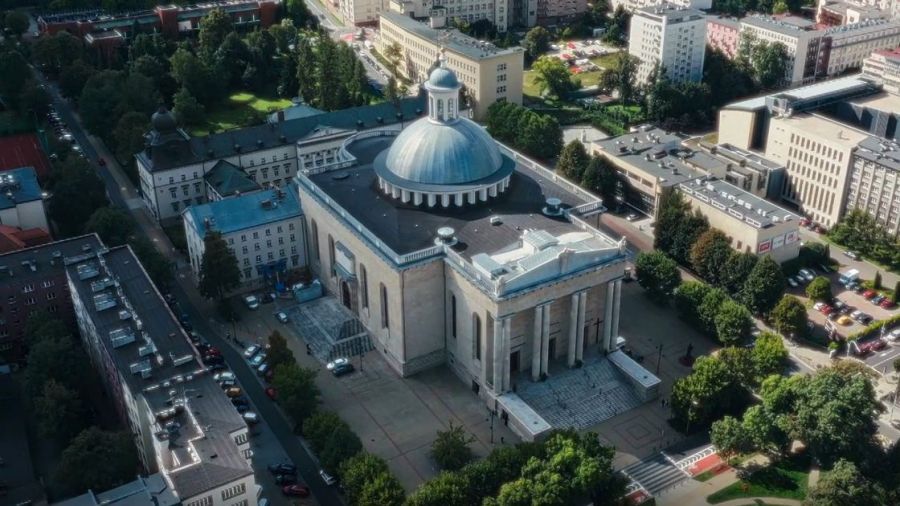 Panteon Górnośląski mieści się w podziemiach katowickiej katedry Chrystusa Króla. Fot. TVP