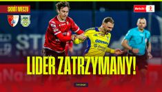 Pogoń Siedlce – Arka Gdynia. Betclic 1 Liga, 30. kolejka (fot. TVP SPORT)
