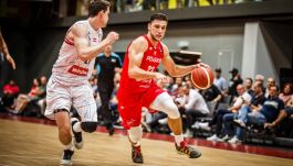Michał Michalak był jedną z gwiazd spotkania z Austrią (fot. FIBA)