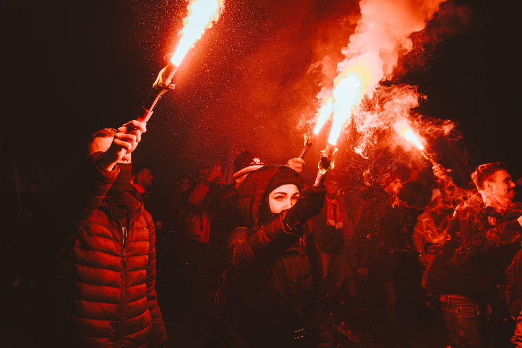 Марш у Варшаве. Фота: Белсат