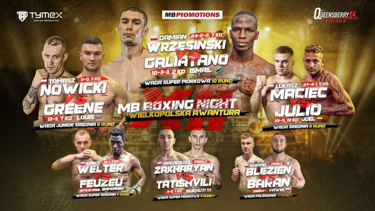 Boks, MB Boxing Night 12. Transmisja na żywo online, live stream (20.05